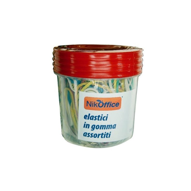 ELASTICI IN BARATTOLI DA 100 G EAN 8033593001088 INGROSSO ACCESSORI UFFICIO