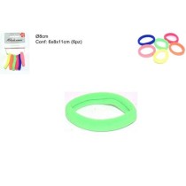 INGROSSO ELASTICO PER CAPELLI SET 6PZ DIAM.8CM FL