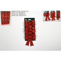 INGROSSO FIOCCHI GLITTERATI ROSSI C/STELLINE