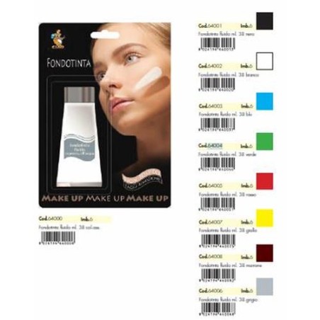 FONDOTINTA FLUIDO ML 38 VERDE EAN 8026196640044 INGROSSO TRUCCHI PER HALLOWEEN