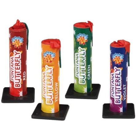 FONTANA BUTTERFLY ASS. PZ. 4 EAN 8006941002228 INGROSSO FONTANE ECONOMICHE FUOCHI D'ARTIFICIO