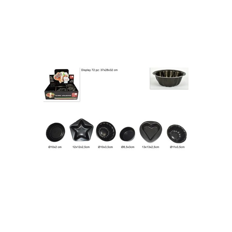 FORMINE ANTIADRENTI ASS EAN 8034048210505 INGROSSO FORMINE E STAMPINI PER DOLCI