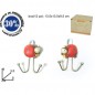 GANCIO 2 POSTI COCCINELLA ASS. EAN 8034048039465 INGROSSO VITI E CHIODI