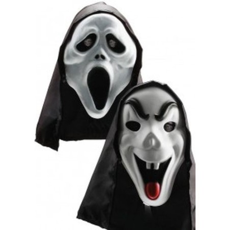 HALLOWEEN MASCHERA FANTASMA C/CAPPUCCIO EAN 8004761009205 INGROSSO MASCHERE DI HALLOWEEN