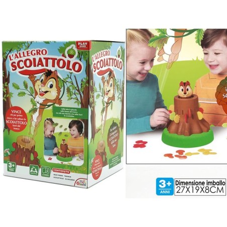 L'ALLEGRO SCOIATTOLO 27.5X19X18CM +3ANNI 2+GIOCATORI EAN 8015361139933 INGROSSO GIOCHI DI SOCIETA