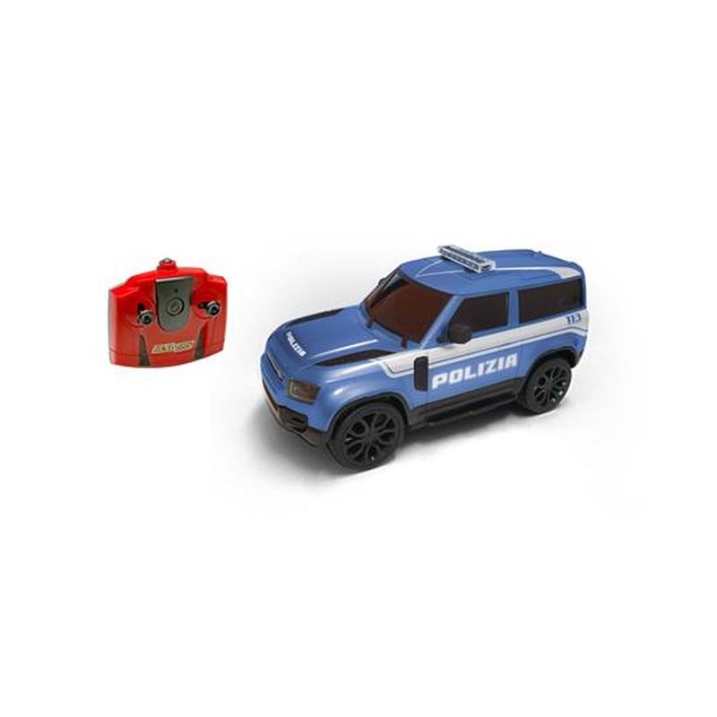 LAND ROVER DEFENDER POLIZIA R/C SC.1:24 EAN 8001059023417 INGROSSO AUTO CON RADIOCOMANDO