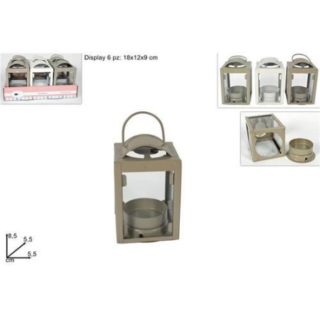 LANTERNA PORTATEALIGHT 8.5CM 3COL EAN 8034048402276 INGROSSO CANDELE PER LA CASA