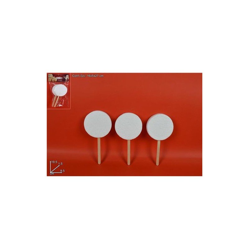 LECCA LECCA POLISTIROLO DECOUPAGE SET 3P EAN 8033113641503 INGROSSO ARTICOLI DECORAZIONI NATALIZIE