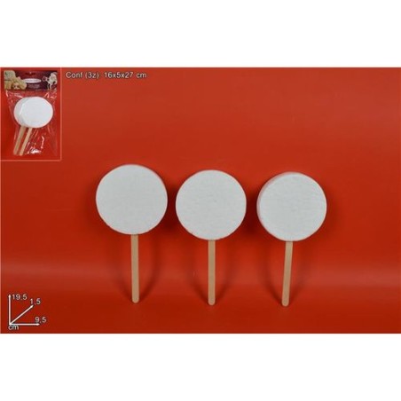 LECCA LECCA POLISTIROLO DECOUPAGE SET 3P EAN 8033113641503 INGROSSO ARTICOLI DECORAZIONI NATALIZIE