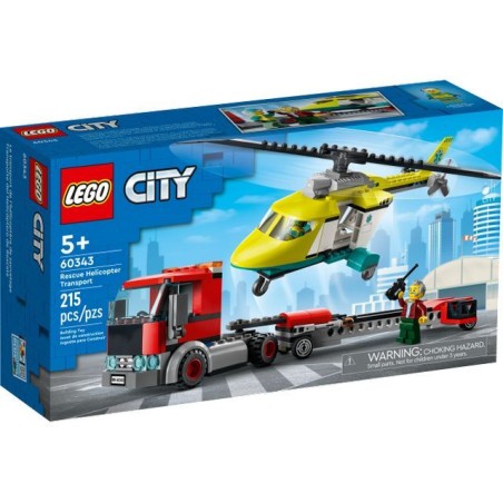 LEGO 60343 TRASPORTATORE ELICOTTERI DI SALVATAGGIO EAN 5702017161150 INGROSSO LEGO CITY