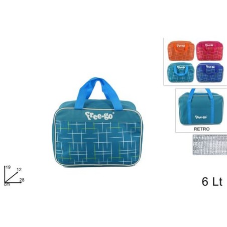 BORSA FRIGO 6LITRI INT.ALL.FANT.JOY 4COL EAN 8034048487440 INGROSSO BORSE FRIGO