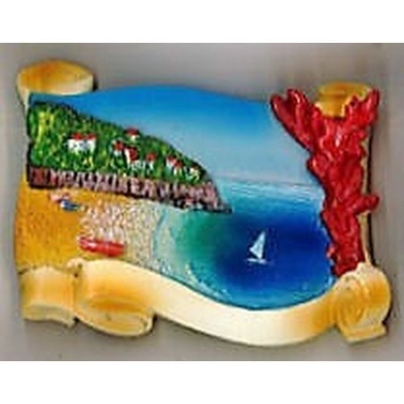 MAGNETE CORALLO VEDUTA 6.5X4.8CM EAN 8021296930156 INGROSSO CALAMITE SOUVENIR