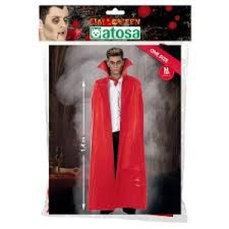 MANTELLO VAMPIRO 140CM ROSSO EAN 8422259409762 INGROSSO SET TRAVESTIMENTI HALLOWEEN