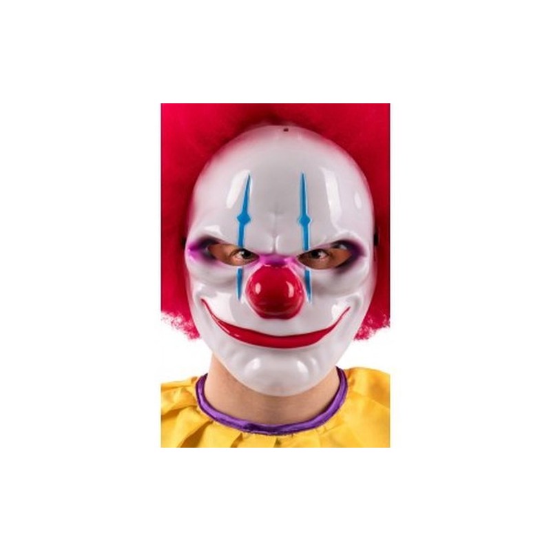 MASCHERA CLOWN HORROR IN PLASTICA RIGIDA EAN  INGROSSO MASCHERE DI HALLOWEEN