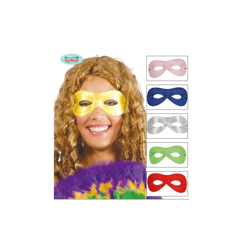 MASCHERA PIERROT MULTICOL. IN SETA EXTRA EAN 8434077124062 INGROSSO MASCHERE DI CARNEVALE