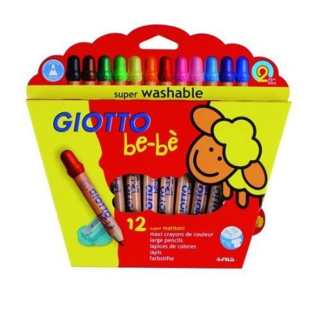 MATITONI GIOTTO BEBE' PZ.12 EAN 8000825002656 INGROSSO COLORI PER BABY
