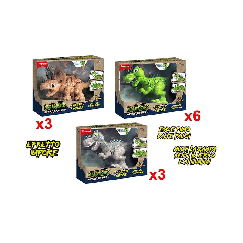 MEGA DINOSAURO EFFETTO VAPORE EAN  INGROSSO ANIMALI GIOCATTOLO