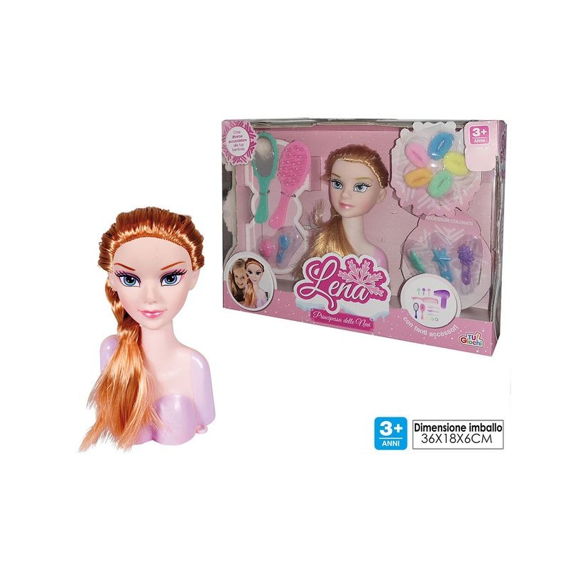 MEZZOBUSTO LENA PRINCIPESSA DELLE NEVI EAN 8015361442255 INGROSSO BAMBOLE ECONOMICHE