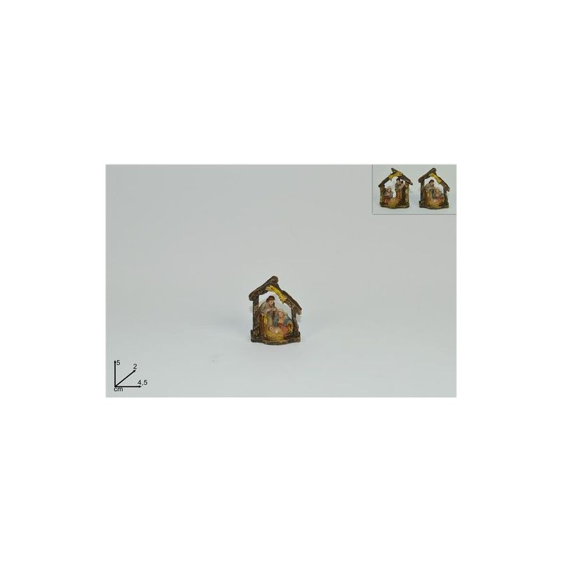 MINI NATIVITA' 5X2X4,5CM EAN 8033113460043 INGROSSO OGGETTISTICA NATALIZIA