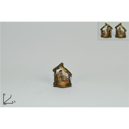 MINI NATIVITA' 5X2X4,5CM EAN 8033113460043 INGROSSO OGGETTISTICA NATALIZIA
