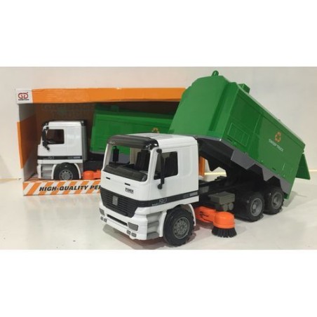 CAMION ECOLOGICO CON SPAZZOLE +3ANNI 40X16X22CM EAN 8010362436524 INGROSSO MODELLINI AUTO