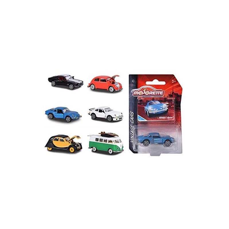 MAJORETTE VINTAGE CARS, 6-ASST. EAN 3467452030189 INGROSSO MODELLINI AUTO