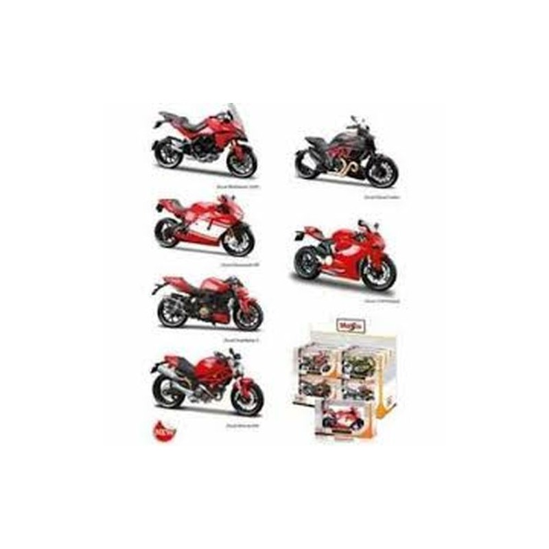 MOTO DUCATI 1:12 MODELLI ASS.TI EAN 0090159001478 INGROSSO MODELLINI AUTO