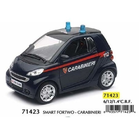SMART FORTWO 1:24 CARABINIERI EAN  INGROSSO MODELLINI AUTO