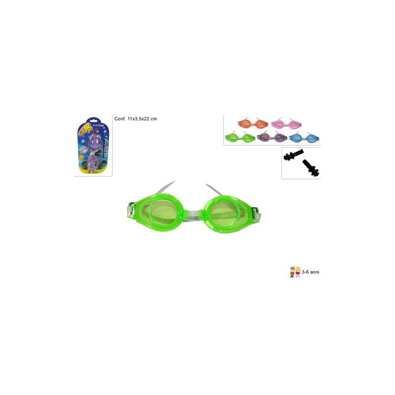 OCCHIALINI MARE ECON C/TAPPI 3-6 ANNI EAN 8027501405792 INGROSSO OCCHIALINI PISCINA