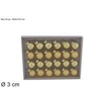 INGROSSO PALLINE VETRO SET 24PZ