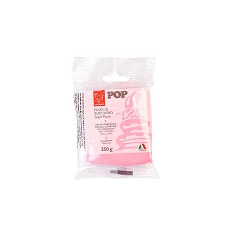 PASTA DI ZUCCHERO POP 250GR ROSA CONFETT EAN 8019447292345 INGROSSO PASTA DI ZUCCHERO