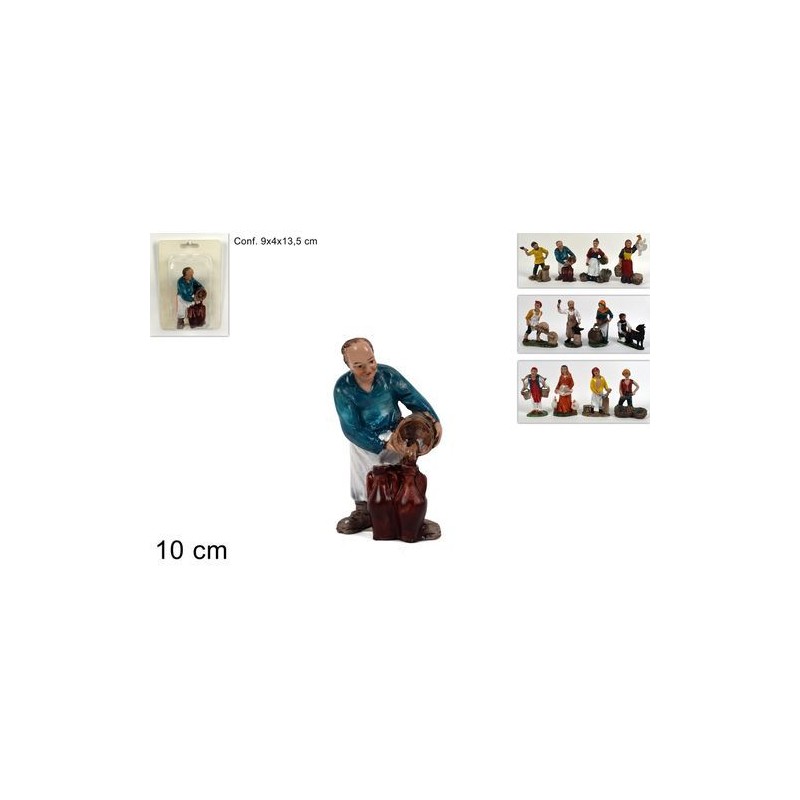 PASTORE MESTIERE 10CM ASS IN BLISTER EAN 8053482050188 INGROSSO PERSONAGGI PER IL PRESEPE E ANIMALI