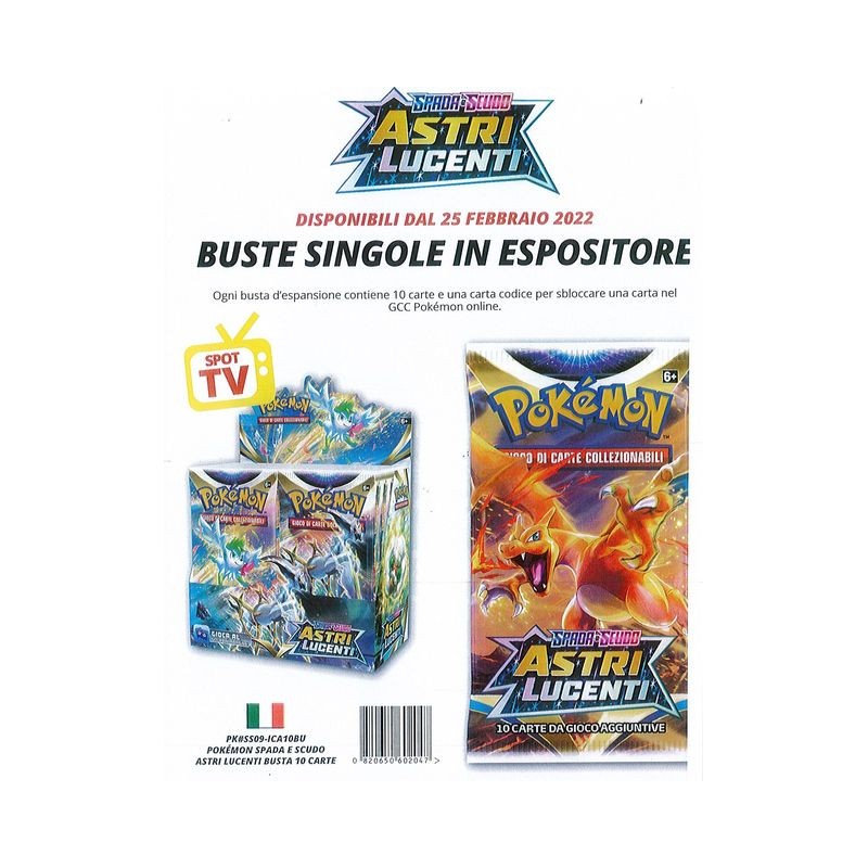 POKEMON SPADA E SCUDO ASTRI LUCENTI BUST