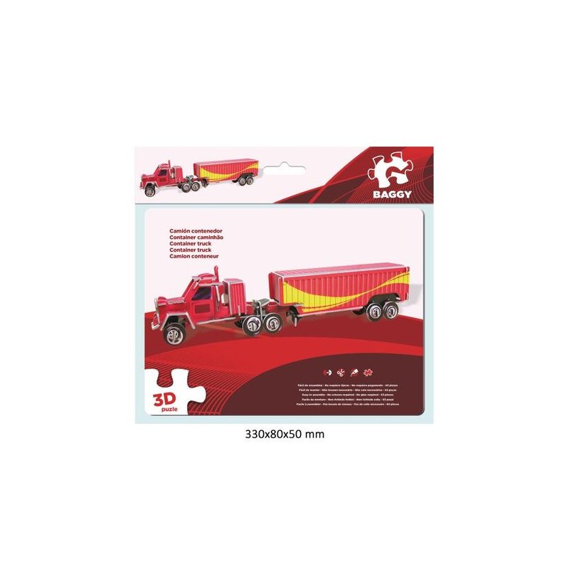PUZZLE 3D 63PZ CAMION CONTAINER EAN 8422535863998 INGROSSO PUZZLE CLASSICI