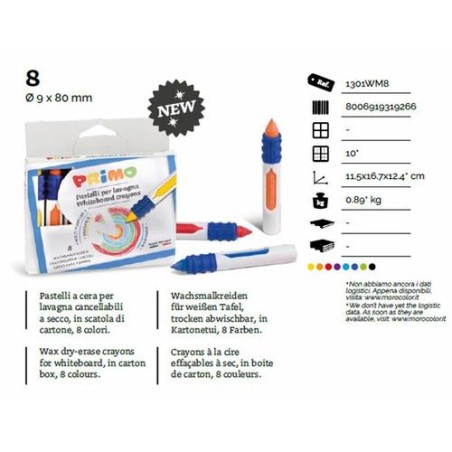 INGROSSO SCATOLA 8 PASTELLI PER