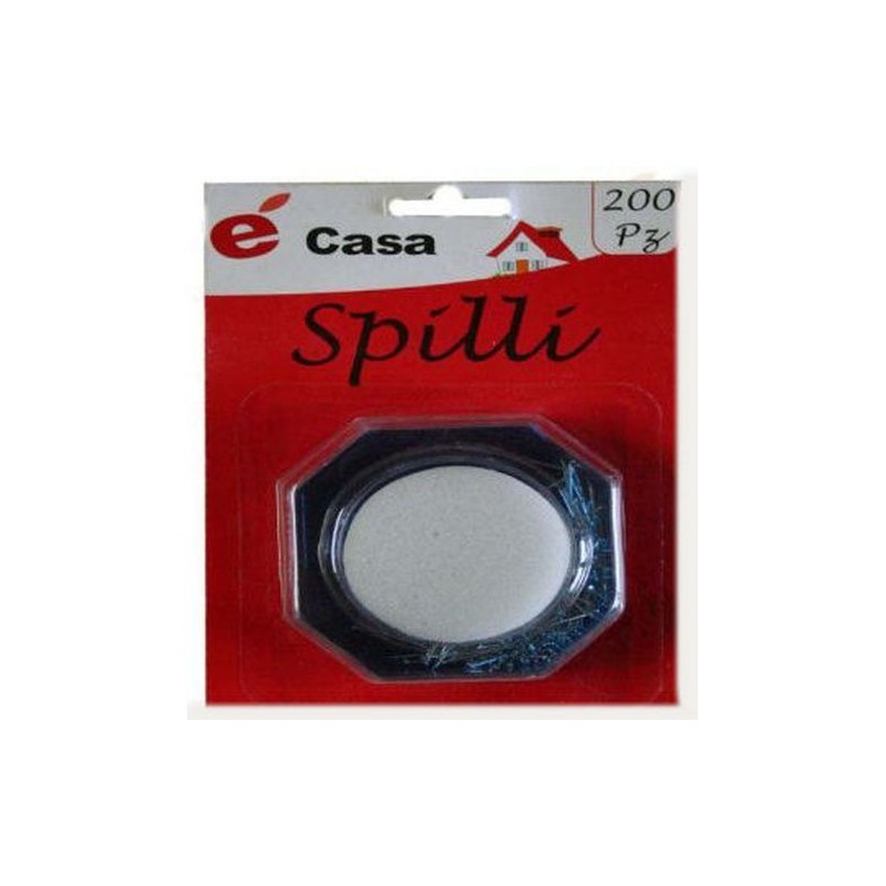 SCATOLA TRASPARENTE C/200 SPILLI