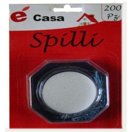 INGROSSO SCATOLA TRASPARENTE C/200 SPILLI