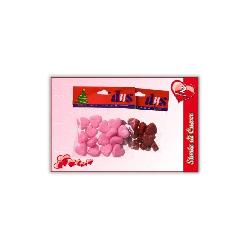 SET 15 APPENDINI CUORE GLITTER EAN 8032732076420 INGROSSO SAN VALENTINO