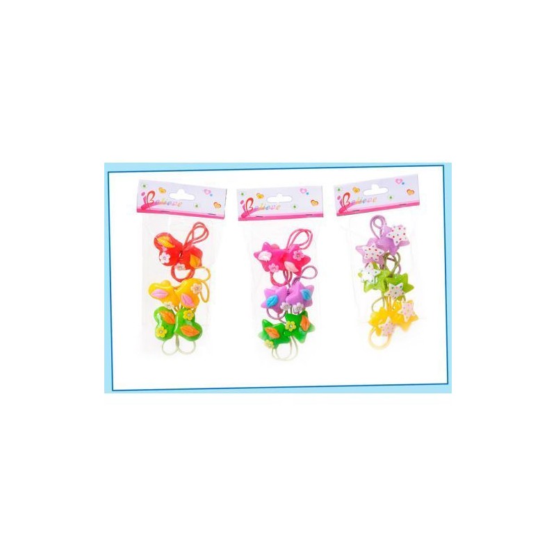 SET 6 ELASTICI BIMBA ASS. EAN 8032732087273 INGROSSO ELASTICI E FASCE PER CAPELLI