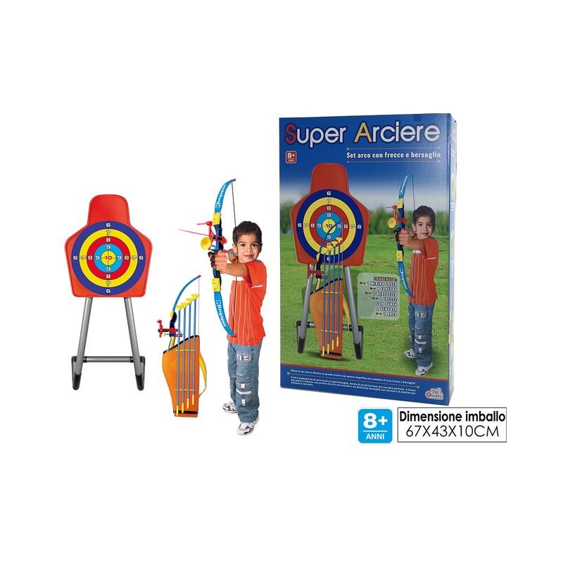 SET ARCO B/O C/BERSAGLIO EAN 8015361423070 INGROSSO SPADE GIOCATTOLO E ARCHI INDIANI