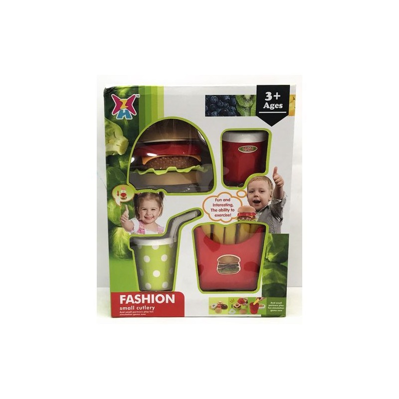 SET BURGER 18X8,5X23,5CM EAN 8010362437477 INGROSSO GIOCATTOLI IN SCATOLA