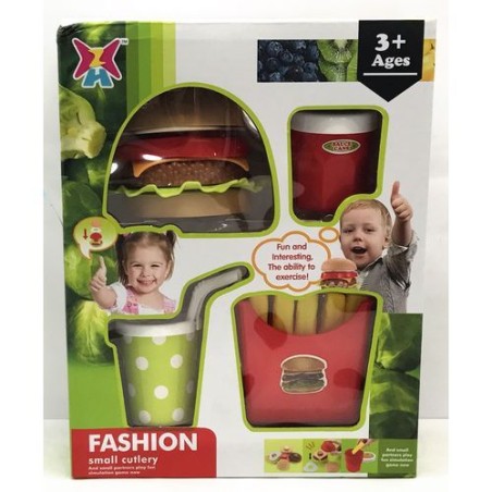 SET BURGER 18X8,5X23,5CM EAN 8010362437477 INGROSSO GIOCATTOLI IN SCATOLA