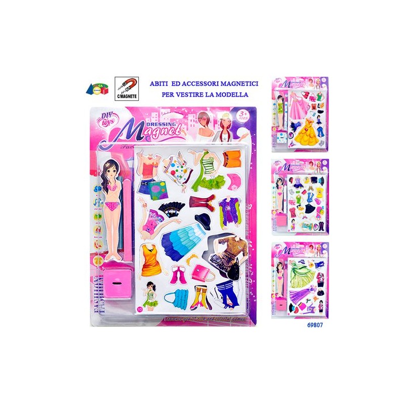 SET MODELLA DA VESTIRE C/ABITI/ACC ASS. EAN 8055742220058 INGROSSO GIOCHI DA EDICOLA