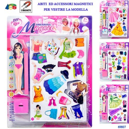 SET MODELLA DA VESTIRE C/ABITI/ACC ASS. EAN 8055742220058 INGROSSO GIOCHI DA EDICOLA