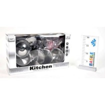 INGROSSO SET PENTOLINEE 11PZ ARGENTO/RAME