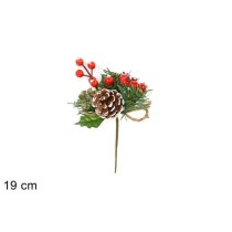 INGROSSO SPILLONE BACCHE INNEVATE PIGNEC/FIOCCO