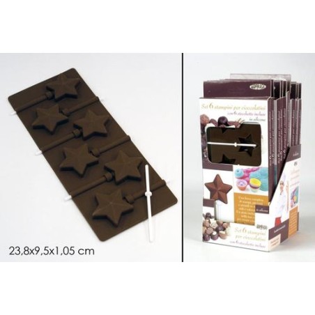 INGROSSO STAMPO STELLA 6 POSTI C/STECCA