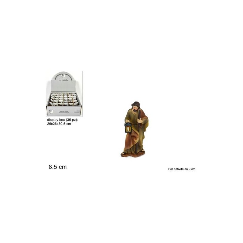 STATUA SAN GIUSEPPE 8.5CM EAN 8033113173295 INGROSSO PERSONAGGI PER IL PRESEPE E ANIMALI