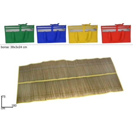 STUOIA BORSA ALLUMINIO 75x180CM P.30.325 EAN 8027501185014 INGROSSO TELI MARE E STUOIE