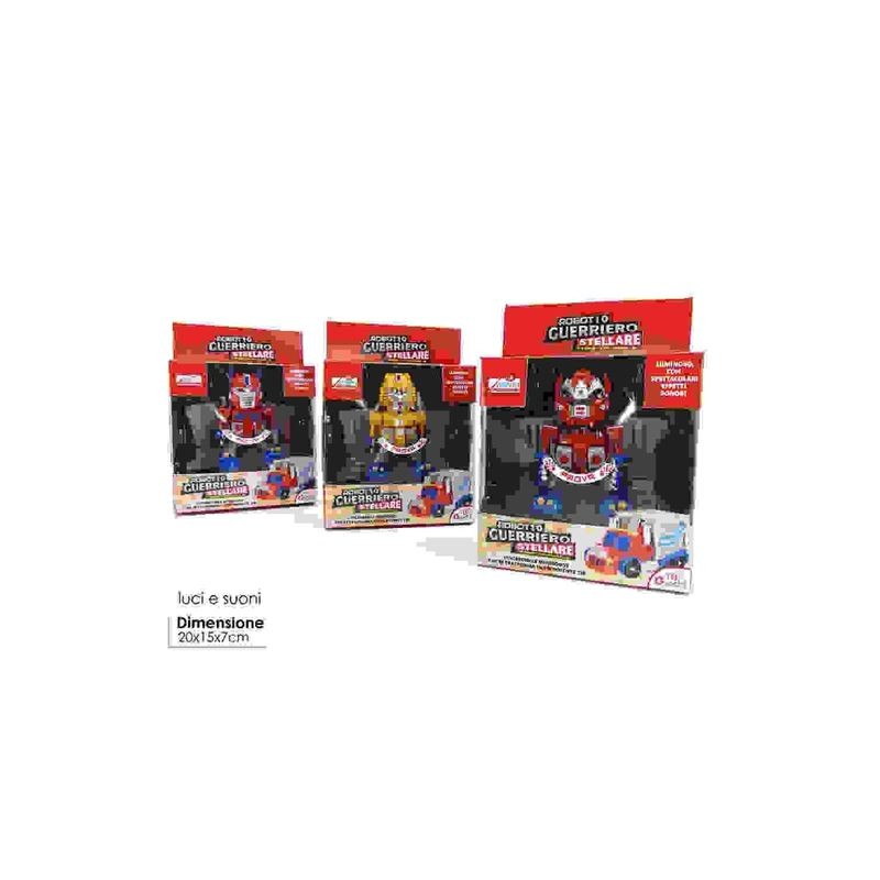 SUPER ROBOT 10 TRASF. TRY-ME LU/SUO 3ASS EAN 8015361987046 INGROSSO ROBOT GIOCATTOLO